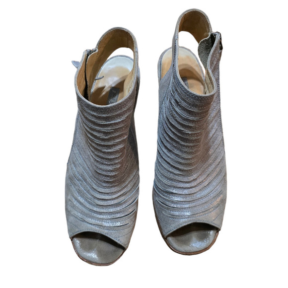 Paul Green Cayanne suede peep toe boots size 8 - Picture 4 of 7